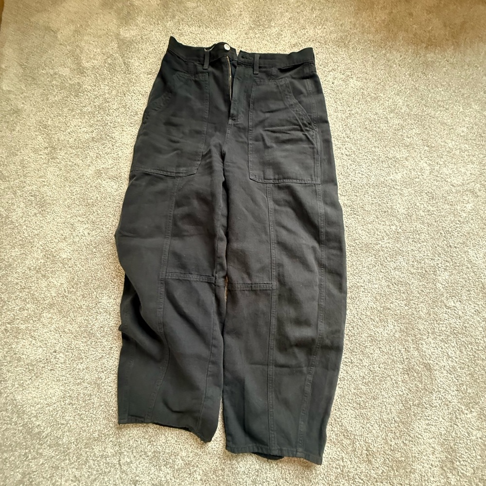 Universal Thread Black Barrel Pants size 8